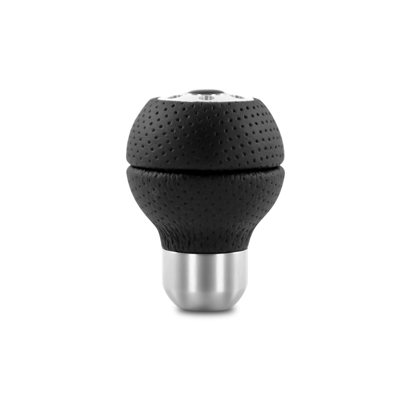 Momo Race Shift Knob - Black Airleather, Aluminum Insert