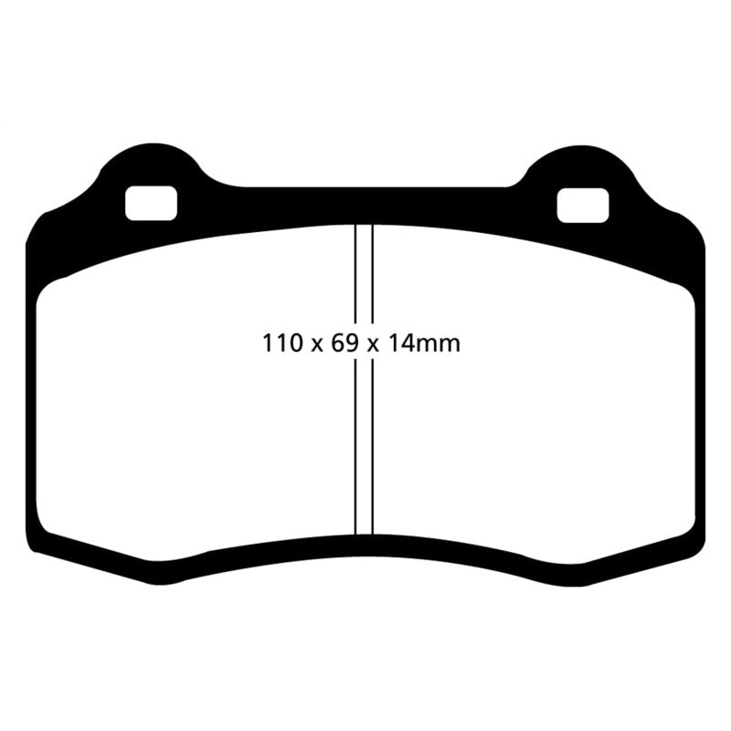 EBC Redstuff Brake Pads -  96-00 Lotus Esprit Turbo 2.0 Turbo GT3 - Front Brake Pads