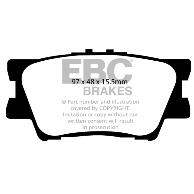 EBC Redstuff Brake Pads -  13+ Lexus ES300h 2.5 Hybrid - Rear Brake Pads