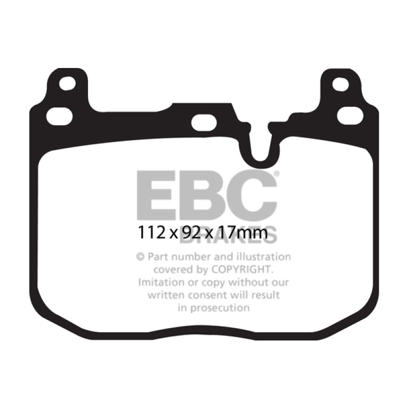 EBC Redstuff Brake Pads -  14+ BMW M3 3.0 Twin Turbo (F80) - Front Brake Pads