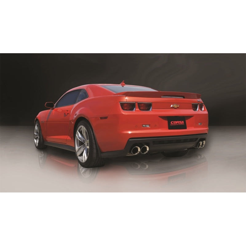 Corsa 12-13 Chevrolet Camaro Coupe ZL1 6.2L V8 Polished Sport Cat-Back + XO Exhaust - T1 Motorsports