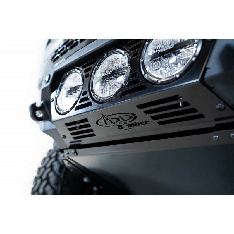 Addictive Desert Designs 21-22 Ford Bronco Bomber Front Bumper (w/ 3 Rigid 360 Mounts)