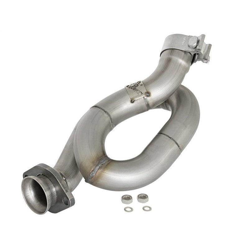 aFe POWER Twisted Steel Loop Relocation Pipe 12-18 Jeep Wrangler (JK) V6 3.6L - T1 Motorsports