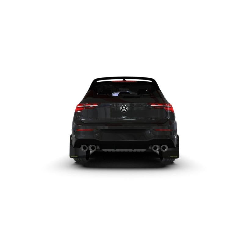 Rally Armor 2022 MK8 Volkswagen Golf GTI/R Black UR Mud Flap w/ Red Logo