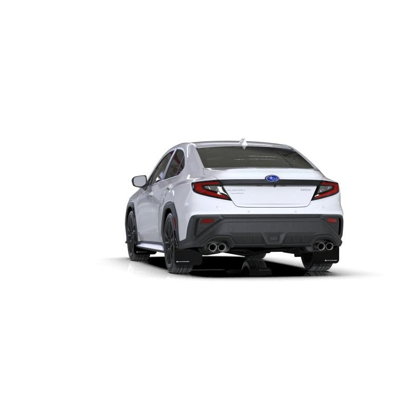 Rally Armor 2022 Subaru WRX Black UR Mud Flap w/ White Logo