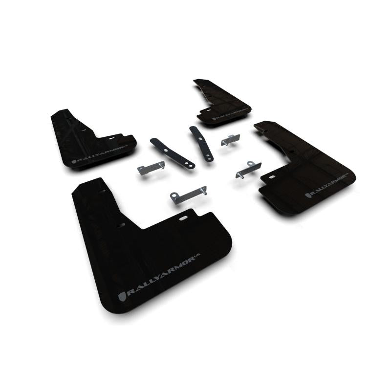 Rally Armor 22-23 Kia EV6 Black UR Mud Flap Dark Grey Logo