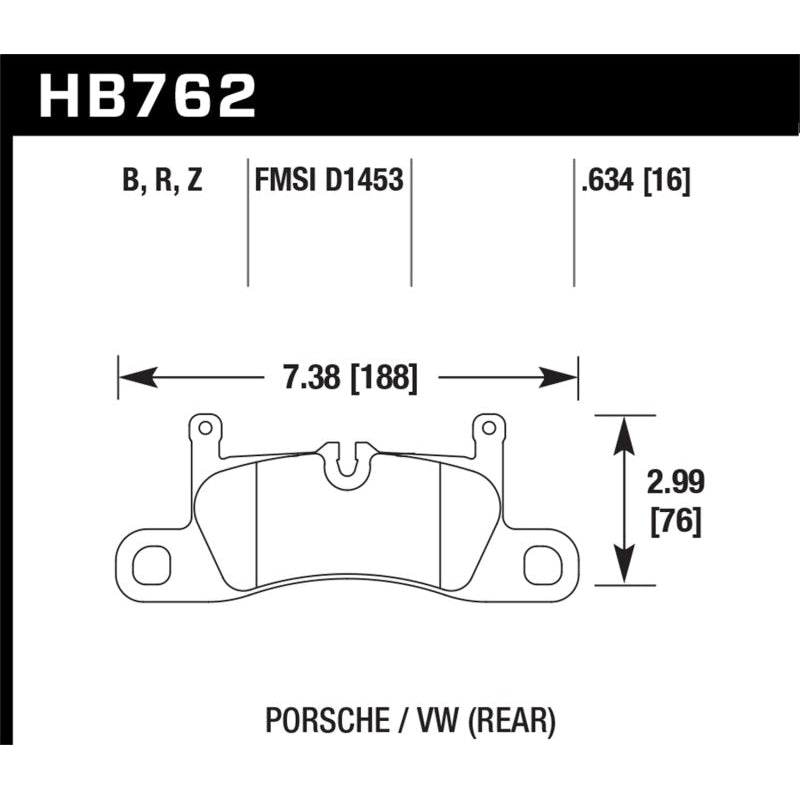 Hawk 15-17 Porsche Cayenne / 15-16 Volkswagen Toureg HPS Street Rear Brake Pads - T1 Motorsports