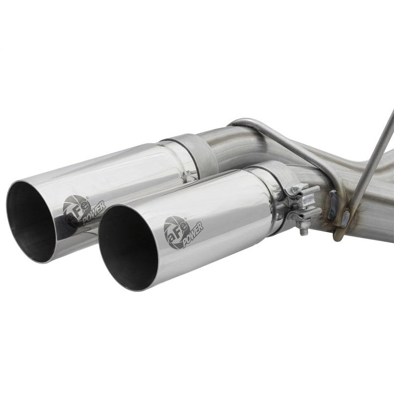aFe POWER Rebel Series 3in 409 SS Cat Back Exhaust w/ Polished Tips 17 Ford F-150 Raptor V6-3.5L
