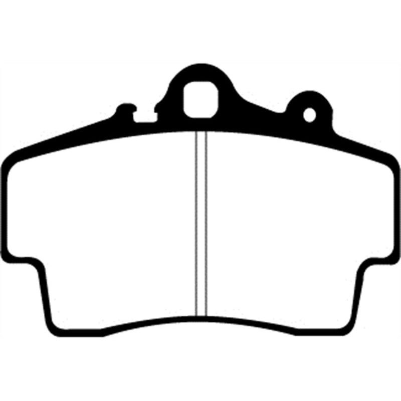 EBC Redstuff Brake Pads -  97-99 Porsche Boxster (Cast Iron Rotors only) 2.5 - Front Brake Pads