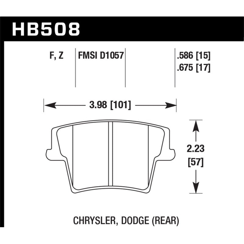 Hawk 05-10 Chrysler 300 (except SRT8) / 08 Dodge Challenger / 09-10 Dodge Challenger SE/RT HPS - T1 Motorsports