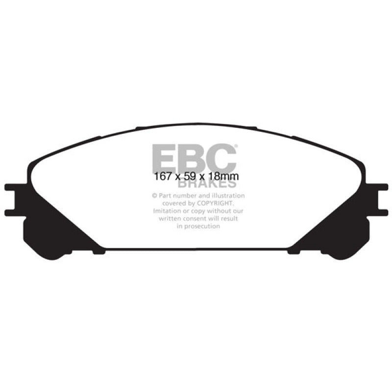 EBC Redstuff Brake Pads -  15+ Lexus NX200t 2.0 Turbo - Front Brake Pads