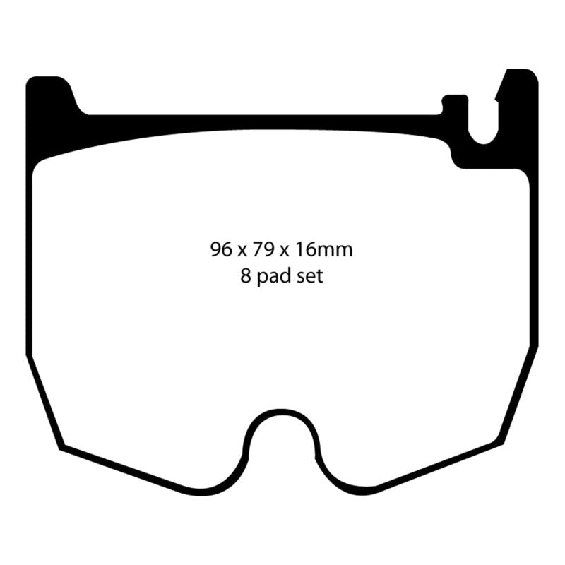 EBC Redstuff Brake Pads -  03-06 Mercedes-Benz CL55 AMG 5.4 Supercharged - Front Brake Pads