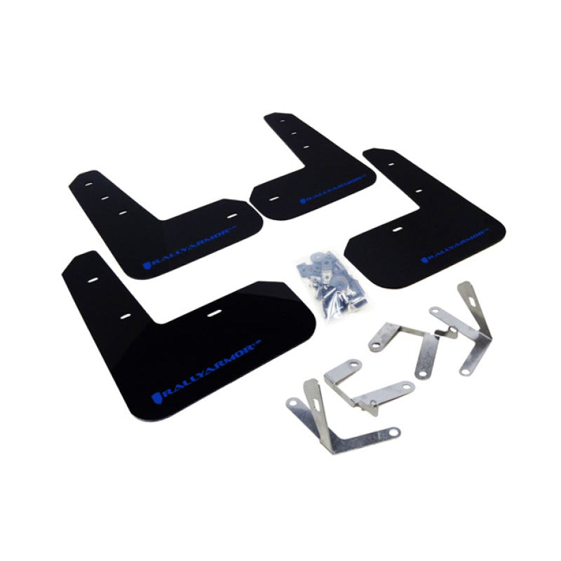 Rally Armor 13-17 Subaru BRZ / Scion FR-S Black UR Mud Flap w/ Blue Logo - T1 Motorsports