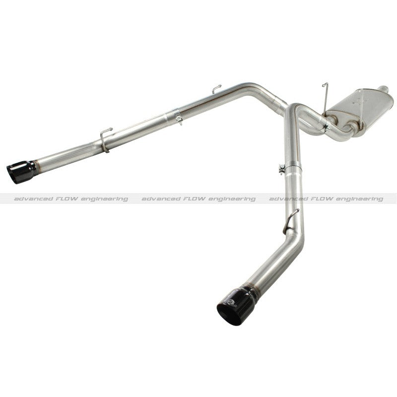 aFe MACHForce XP Exhausts Cat-Back SS-409 EXH CB Dodge Ram 1500 5.7L HEMI 09-13 Glossed Black