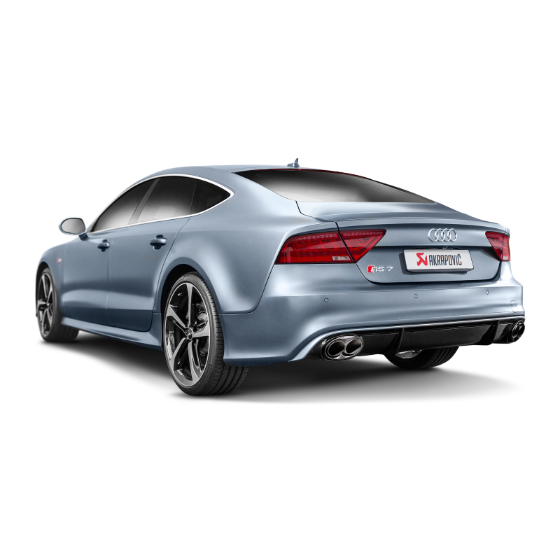 Akrapovic 14-17 Audi RS7 Sportback (C7) Evolution Line Cat Back (Titanium) w/ Carbon Tips - T1 Motorsports