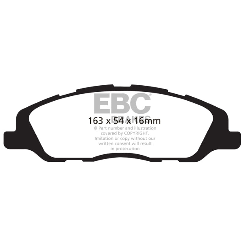 EBC Redstuff Brake Pads -  13-14 Ford Mustang 3.7 (A/T+Performance Pkg) - Front Brake Pads