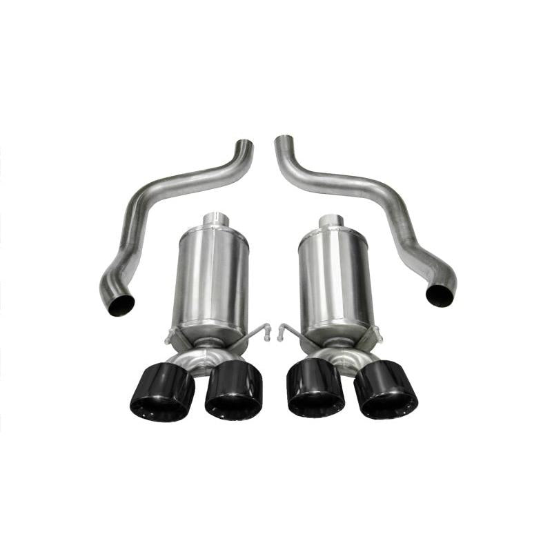 Corsa Xtreme Axle-Back Exhaust w/Dual Black 3.5in Tips - 2009-2013 Chevrolet Corvette C6 6.2L V8
