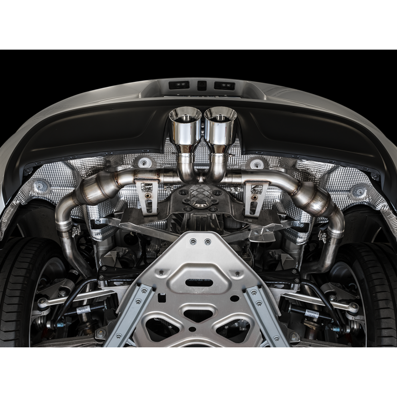 AWE Tuning Porsche 718 Boxster / Cayman Touring Edition Exhaust - Chrome Silver Tips - T1 Motorsports