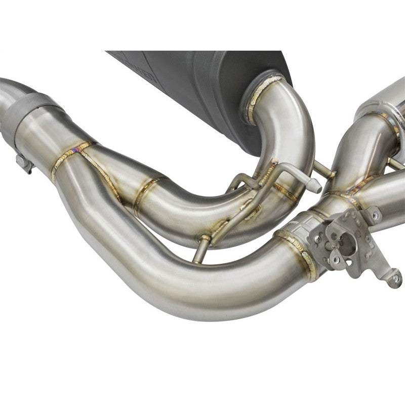 aFe MACHForce XP 3in - 2 1/2in Axle Back 304SS Exhaust w/ Polished Tips 16-17 BMW M2 (f87)