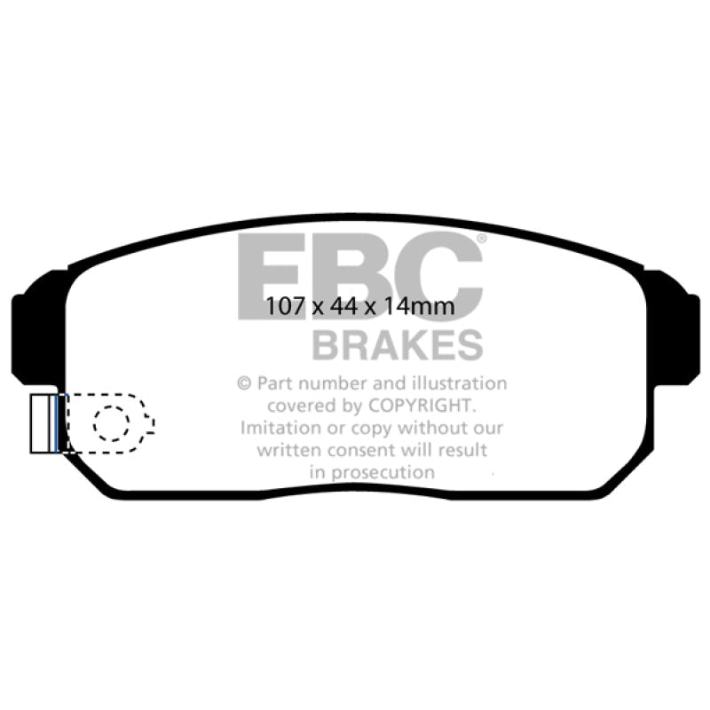 EBC Redstuff Brake Pads -  02-03 Infiniti G20 2.0 - Rear Brake Pads