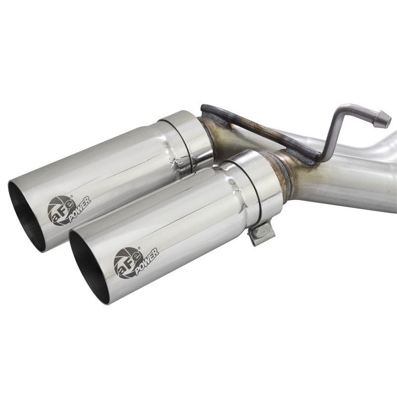 aFe Rebel 3in 409 SS Cat-Back Exhaust 2021 Ford F-150 V6 2.7L/3.5L (tt)/V8 5.0L w/ Polished Tips