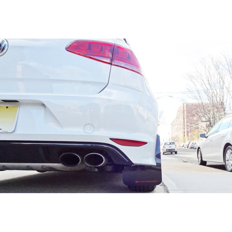 Rally Armor 15-17.5 VW Golf R Black UR Mud Flap w/ Red Logo - T1 Motorsports