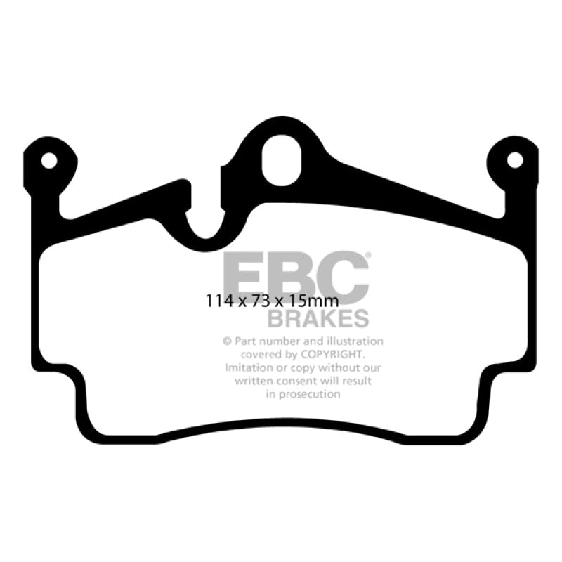 EBC Redstuff Brake Pads -  04-08 Porsche Boxster (Cast Iron Rotors only) 2.7 - Rear Brake Pads