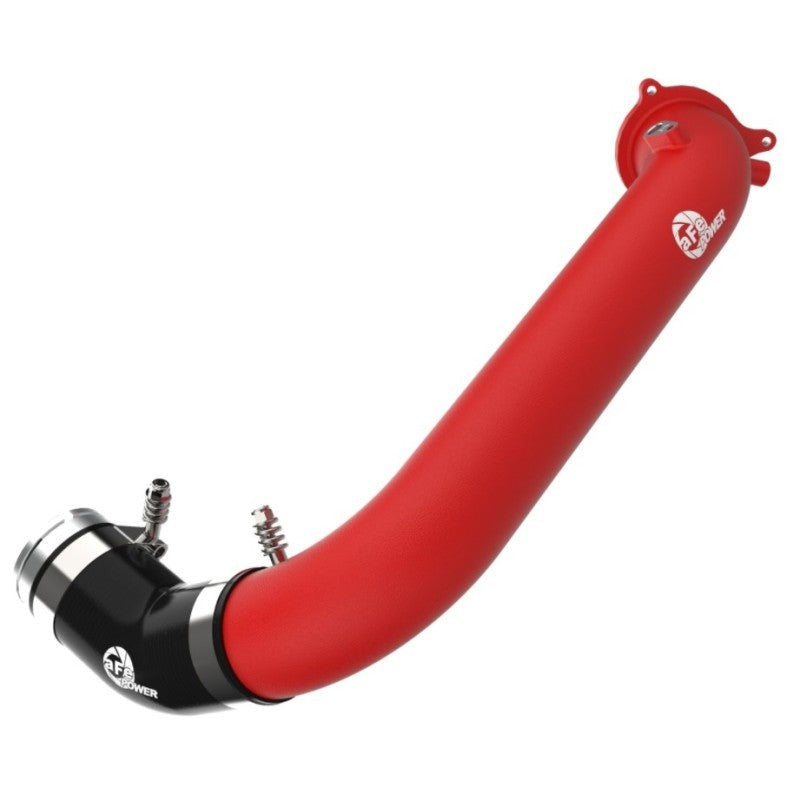 aFe BladeRunner Red 2-3/4in Aluminum Charge Pipe 2021 Toyota Supra GR (A90) I4-2.0L (t) B48