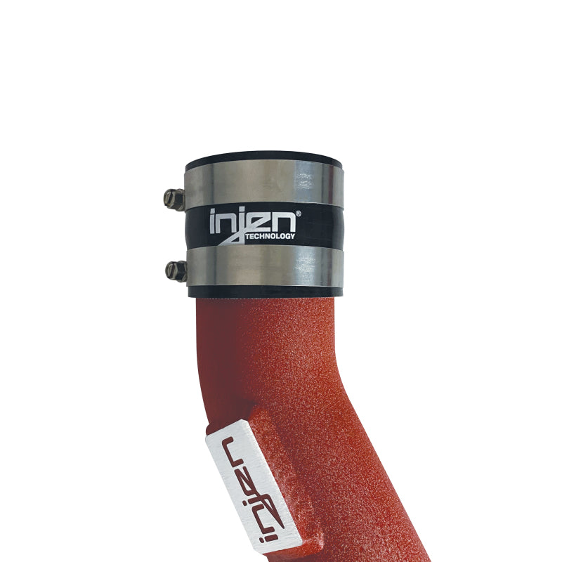 Injen 15-16 BMW M3(F80)/M4 (F82/83) 3.0L L6 Twin Turbo 2PC Aluminum Int. Charge Pipe - Wrinkle Red - T1 Motorsports