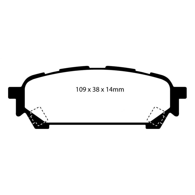 EBC Redstuff Brake Pads -  04-06 Saab 9-2X 2.0 Turbo - Rear Brake Pads