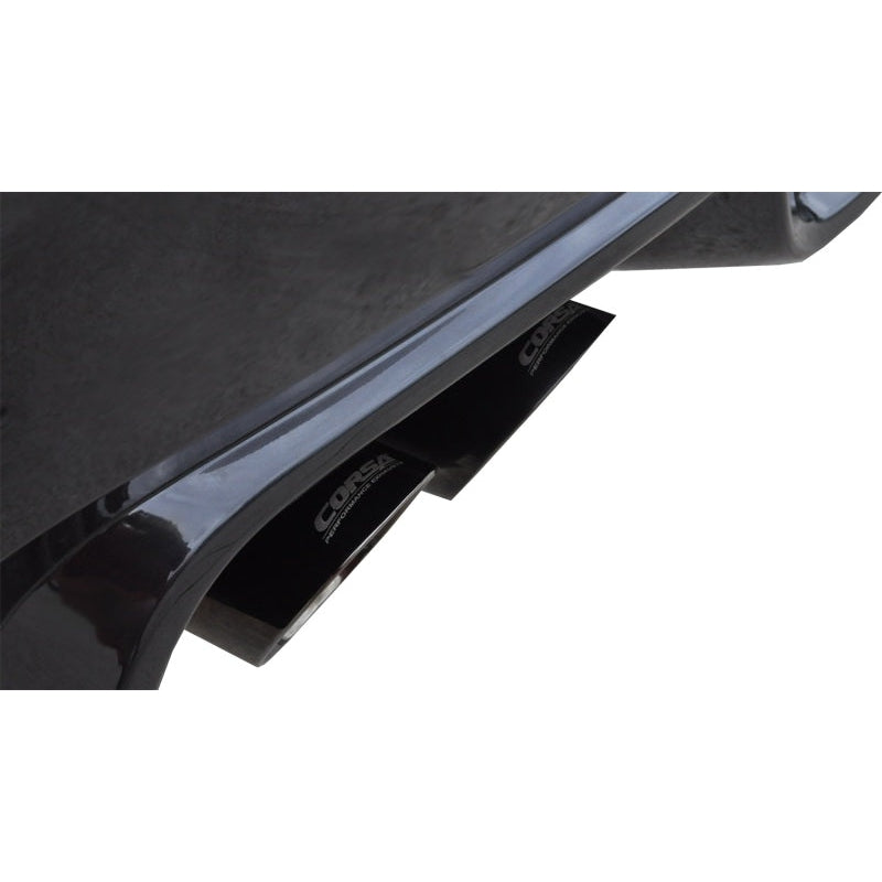 Corsa Sport Cat-Back Exhaust w/Black Tips - 2011-2014 Subaru Impreza Sedan STI 2.5L