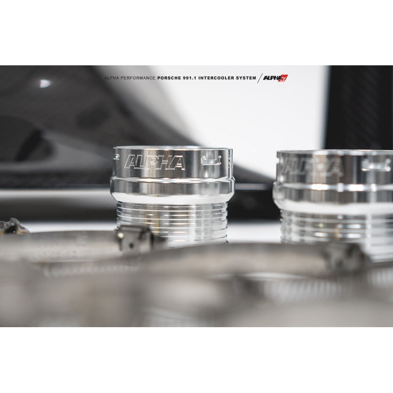 AMS Performance Porsche 997.1TT Alpha Intercooler System (For Stock Framed Turbos) - T1 Motorsports