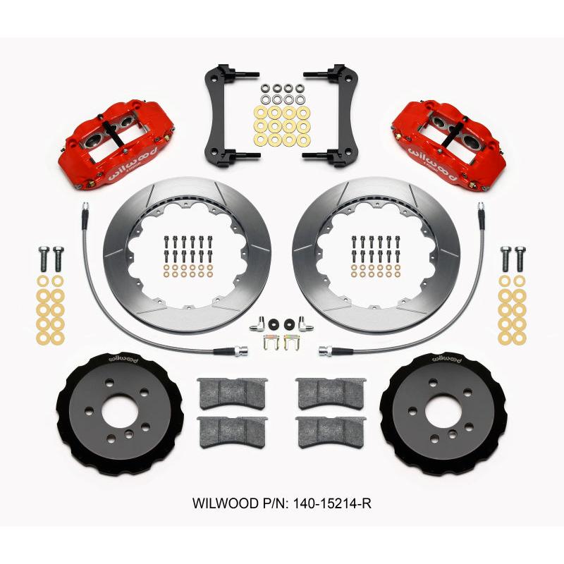 Wilwood Narrow Superlite 6R Front Hat Kit 12.88in Red 2014-2015 Mini Cooper w/Lines - T1 Motorsports