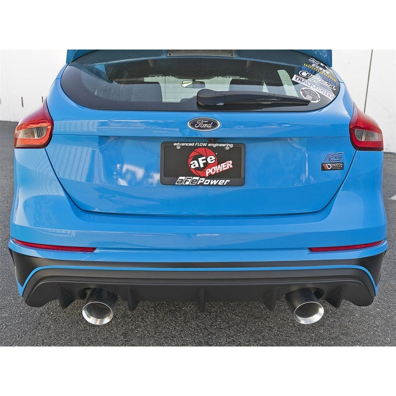 aFe Takeda 3in 304 SS Axle-Back Exhaust System w/ Polished Tip 16-18 Ford Focus RS 2.3L (t)