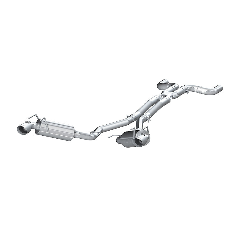 MBRP 2010 Chev Camaro V6 3.6L Dual Cat Back Round Tips   (11 Conv. MUST purchase mbrpAD1710) - T1 Motorsports