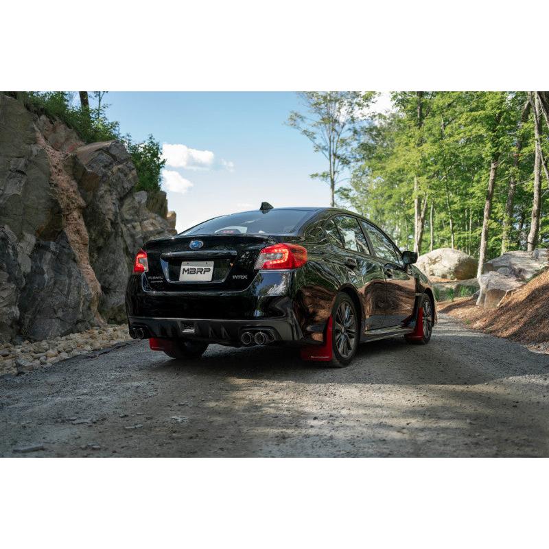 MBRP 15-19 Subaru WRX 2.0L/STI 2.5L 3in Dual Split Rear Exit w/ 3.5in CF Tips - T304 (Race Version) - T1 Motorsports