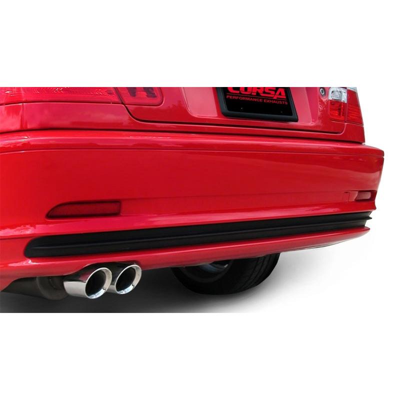 Corsa Sport Axle-Back Exhaust (Polished Tips) - 2001-2006 BMW 325i E46, 330 E36