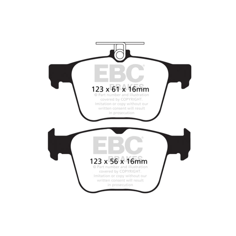 EBC Redstuff Brake Pads -  14-20 Audi S3 2.0 Turbo - Rear Brake Pads