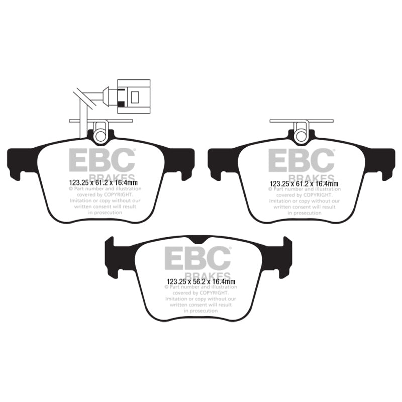 EBC Redstuff Brake Pads -  2018 Audi TT Quattro - Rear Brake Pads