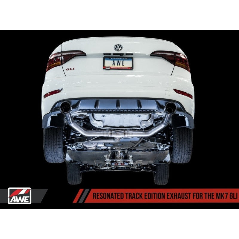 AWE Tuning 18-21 Volkswagen Jetta GLI Mk7 Touring Exhaust - Diamond Black Tips (Fits High-Flow DP) - T1 Motorsports
