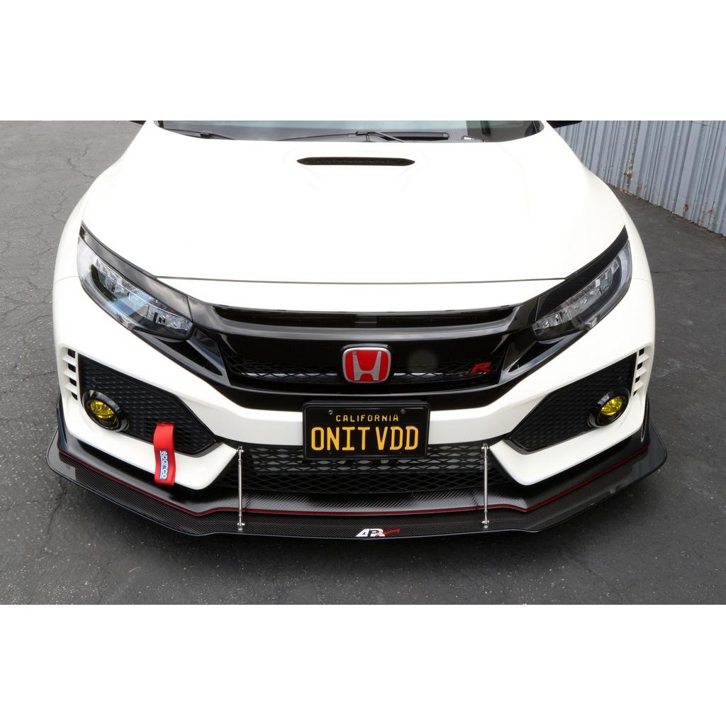 APR Honda Civic Type R with OEM Lip Front Wind Splitter