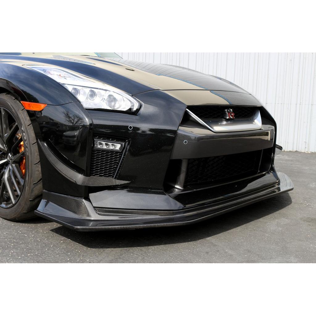 APR Nissan GTR R35 Front Bumper Canards - 2017-Up - T1 Motorsports