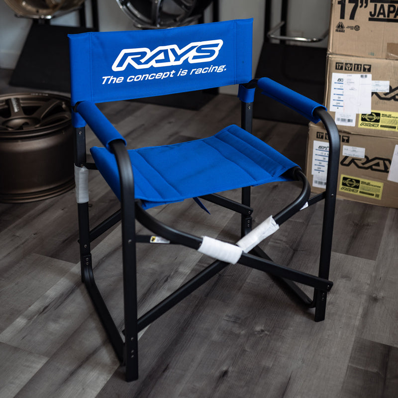 RAYS Folding Chair - Blue - T1 Motorsports