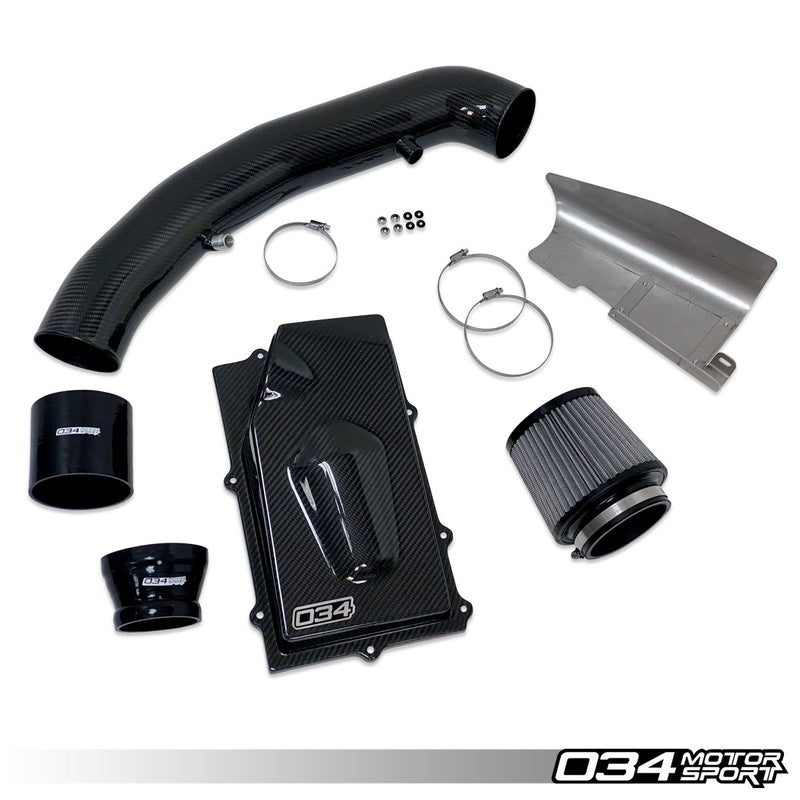 X34 4 Carbon Fiber Closed Top Cold Air Intake System Audi 8S